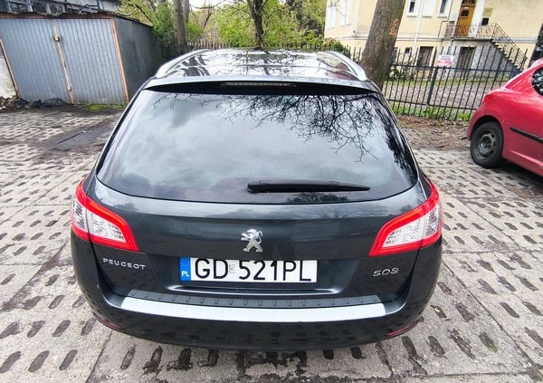 Peugeot 508 cena 46000 przebieg: 206000, rok produkcji 2015 z Gdańsk małe 56